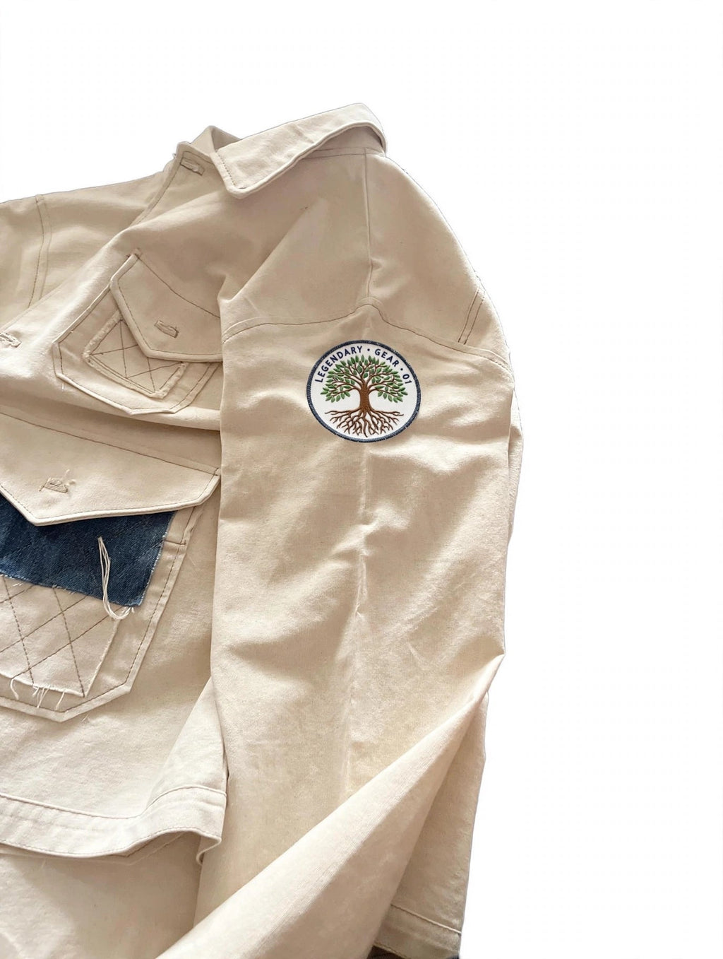 Legendarily Made YEAR 01 Cream Canvas Chore Coat