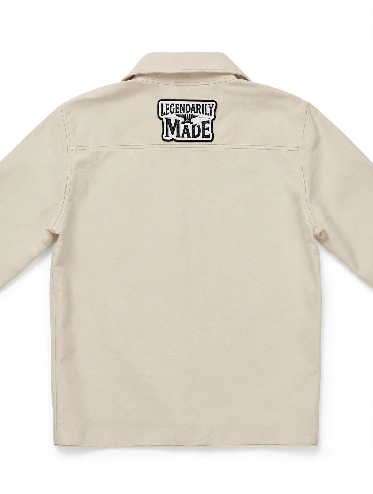 Legendarily Made YEAR 01 Cream Canvas Chore Coat
