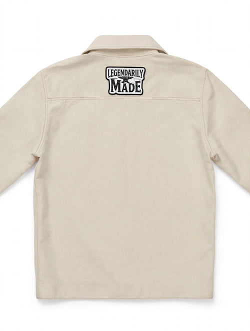 Legendarily Made YEAR 01 Cream Canvas Chore Coat