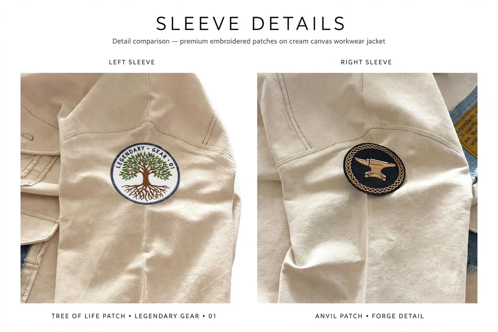Legendarily Made YEAR 01 Cream Canvas Chore Coat