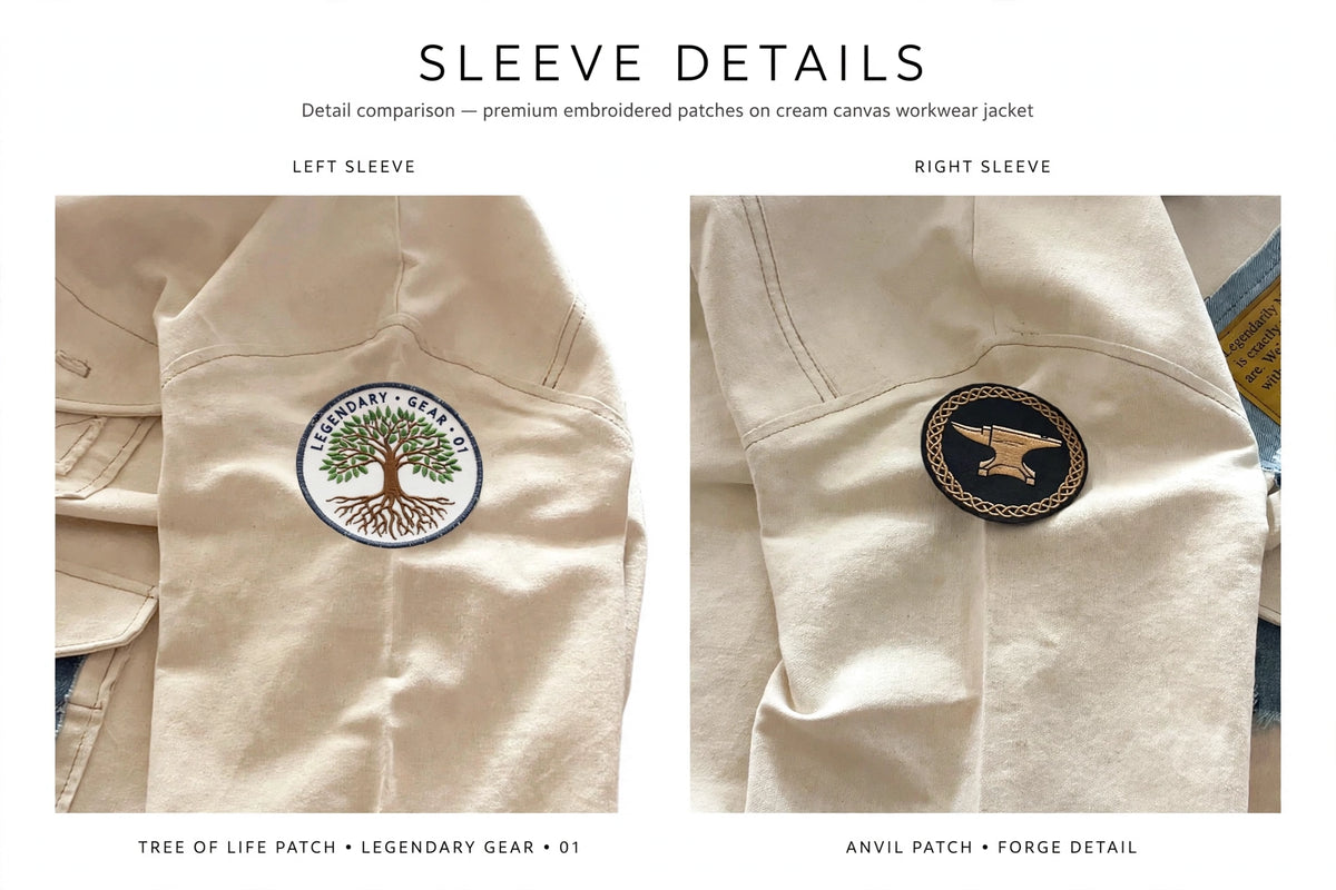 Legendarily Made YEAR 01 Cream Canvas Chore Coat