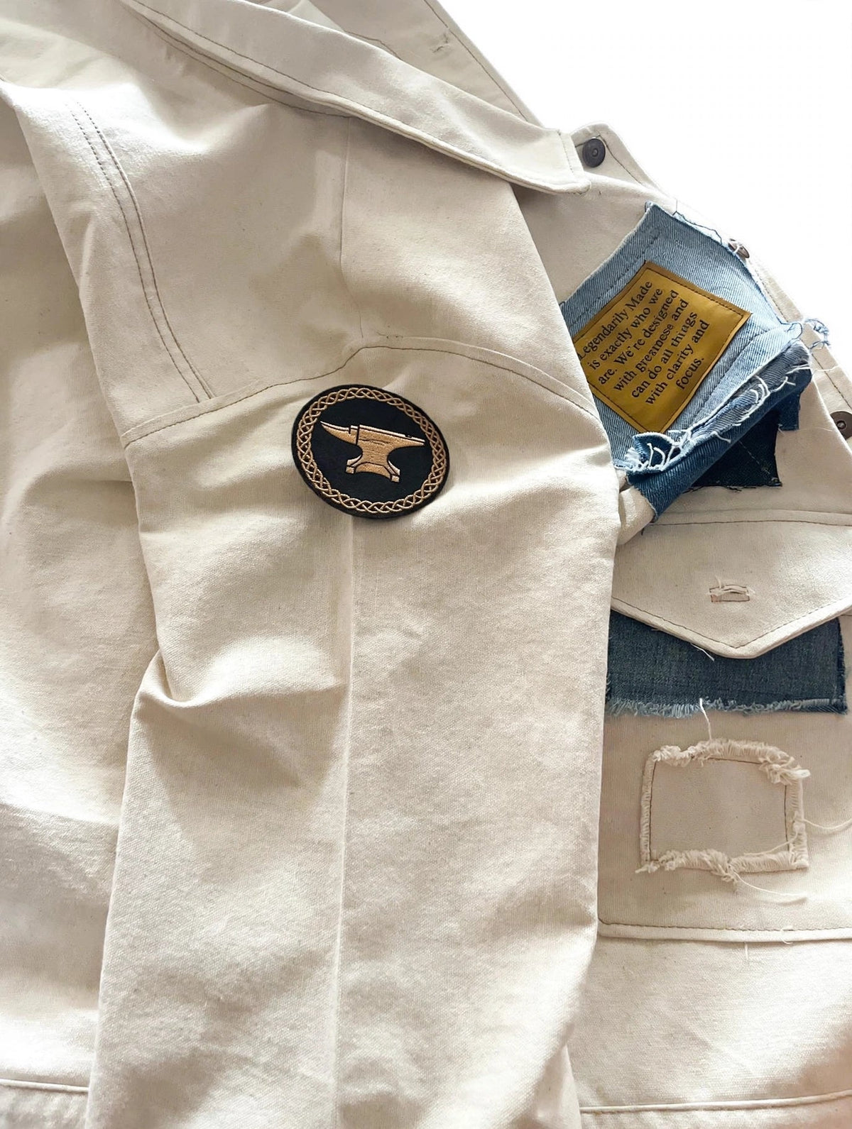 Legendarily Made YEAR 01 Cream Canvas Chore Coat