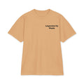 The Statement Heavyweight Tee tan front - Legendarily Made small chest logo